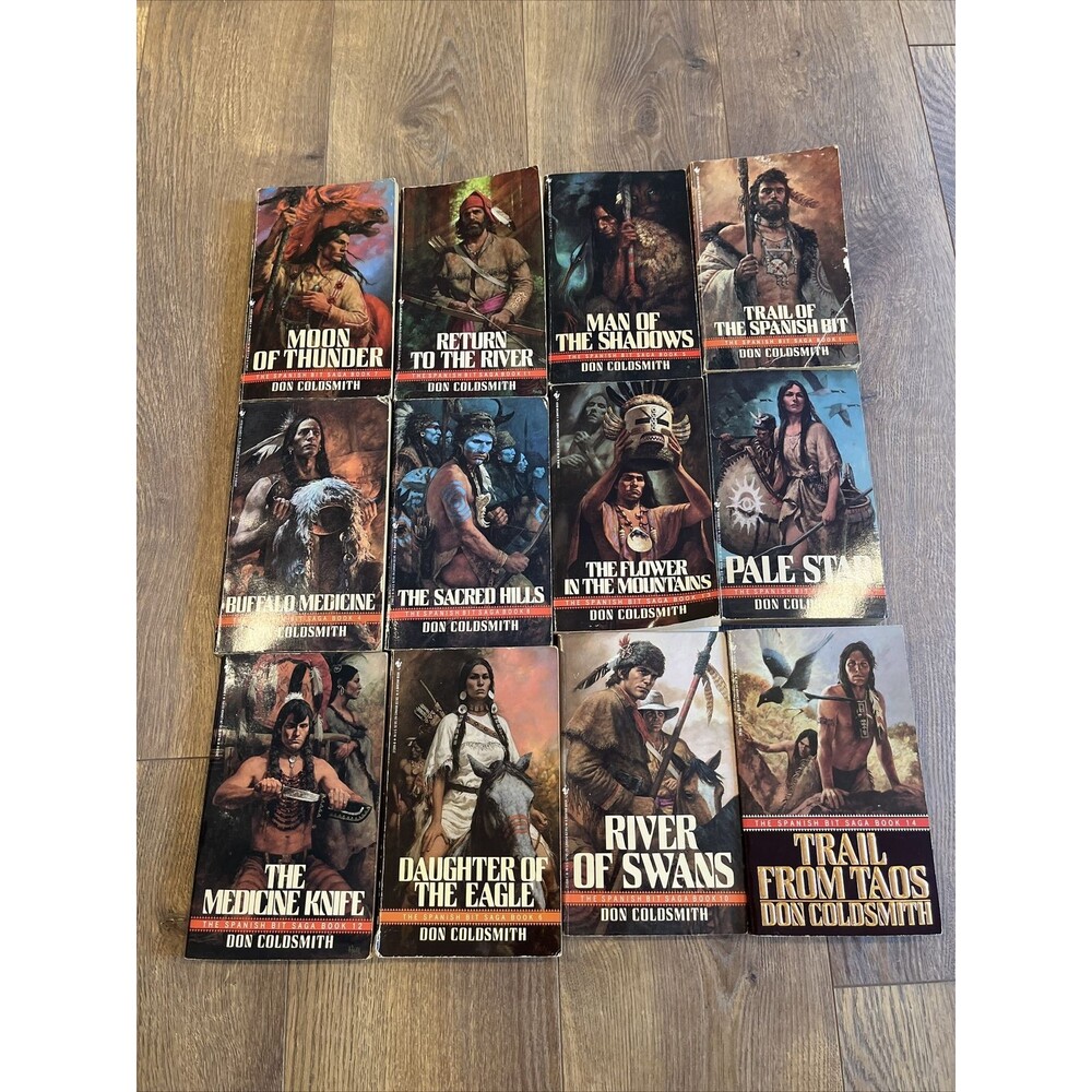 Don Coldsmith - Lot of 12 Paperbacks - Spanish Bit Series - Historical Westerns